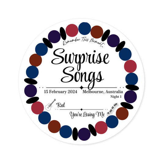 Surprise Song Stickers Int'l : Melbourne, Australia N1