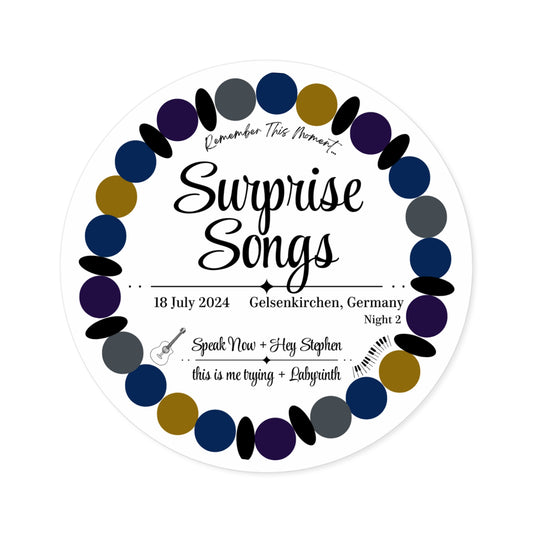 Surprise Song Stickers Int'l : Gelsenkirchen, Germany N2