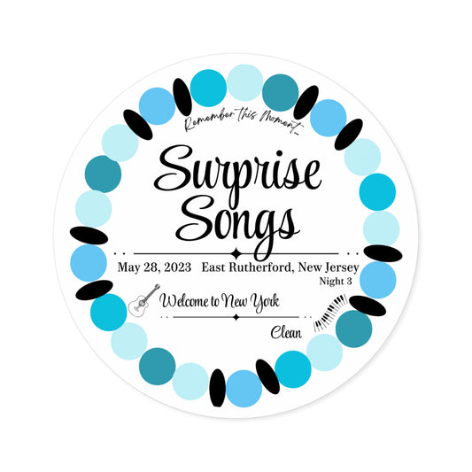 Surprise Song Stickers : East Rutherford, New Jersey N3