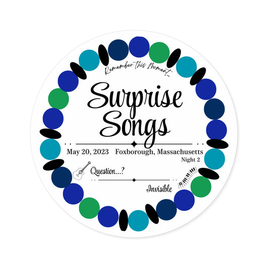 Surprise Song Stickers : Foxborough, Massachusetts N2