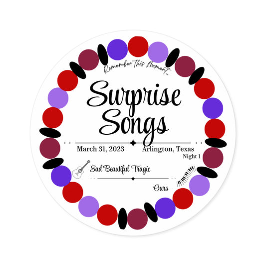 Surprise Song Stickers : Arlington, Texas N1