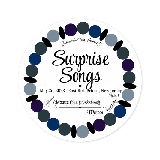 Surprise Song Stickers : East Rutherford, New Jersey N1