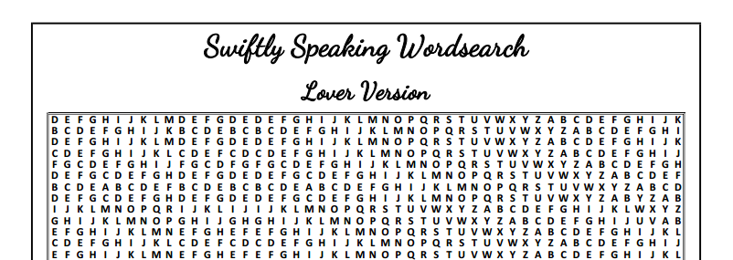 DOWNLOAD : 12 Giant Wordsearch Puzzles (every album, every era)!!